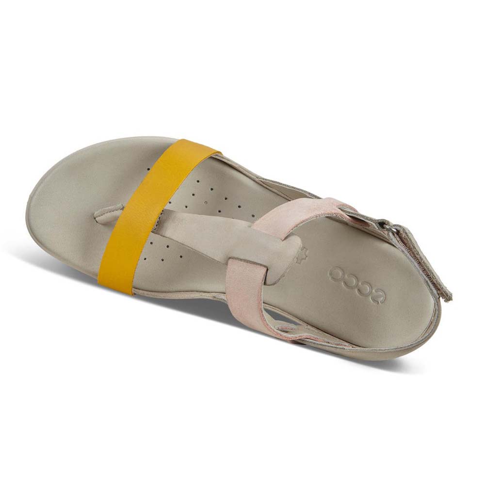 Women's Ecco Flash Sandals Grey / Orange | Canada 176LIS